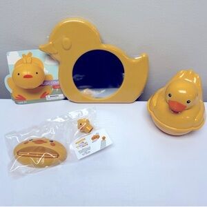 New Target Bullseye Playground Lot of 4 Yellow Duck Bathroom Accessories